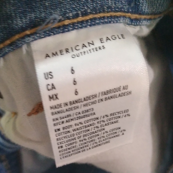 American Eagle Outfitters Distressed Blue Jean Shorts - Picture 2 of 7